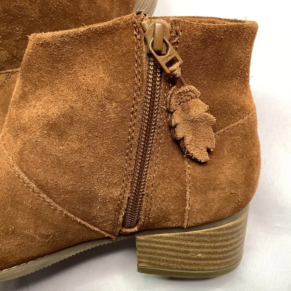 Toms Suede Ankle Booties Size 5